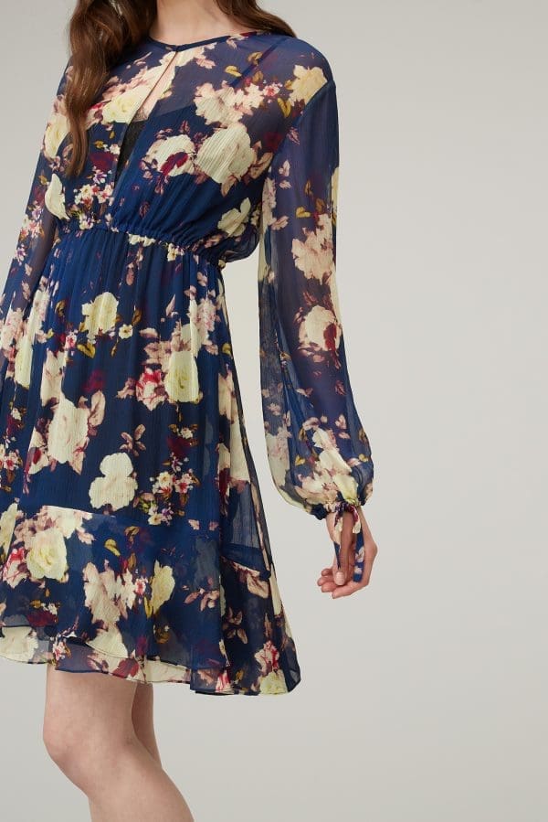 Isla Midnight Floral Print Tunic Dress - Image 5