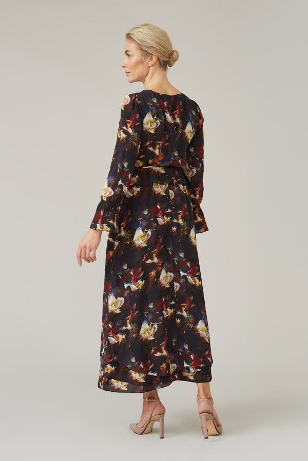 Petrol Rose Ophelia Midi Dress - Image 3