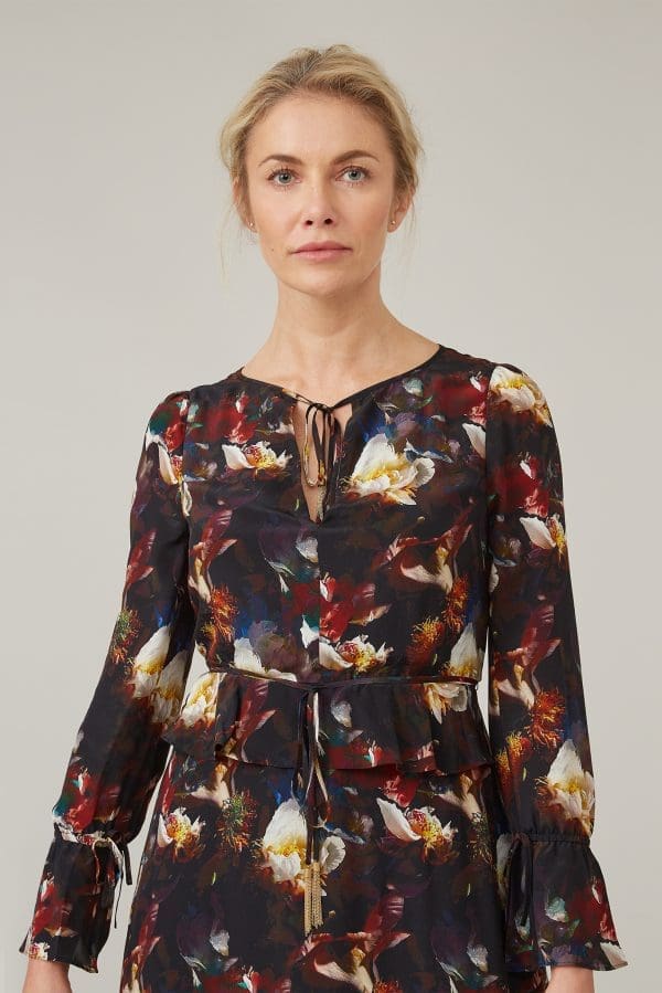 Petrol Rose Ophelia Knee Dress - Image 2