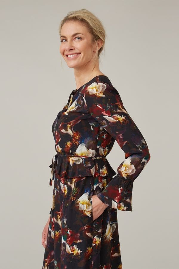 Petrol Rose Ophelia Knee Dress - Image 3