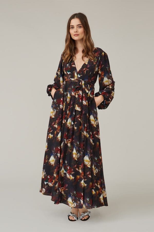 Petrol Rose Pria Prom Maxi Dress