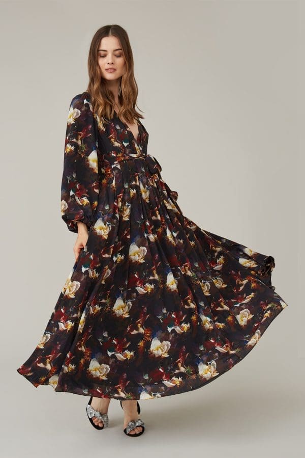 Petrol Rose Pria Prom Maxi Dress - Image 2