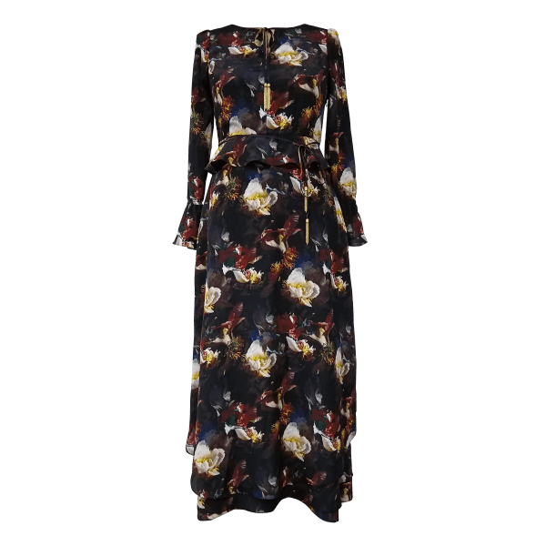 Petrol Rose Ophelia Midi Dress - Image 4