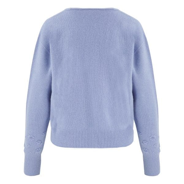 Bluebell Embroidered Wrap Knit Jumper - Image 3