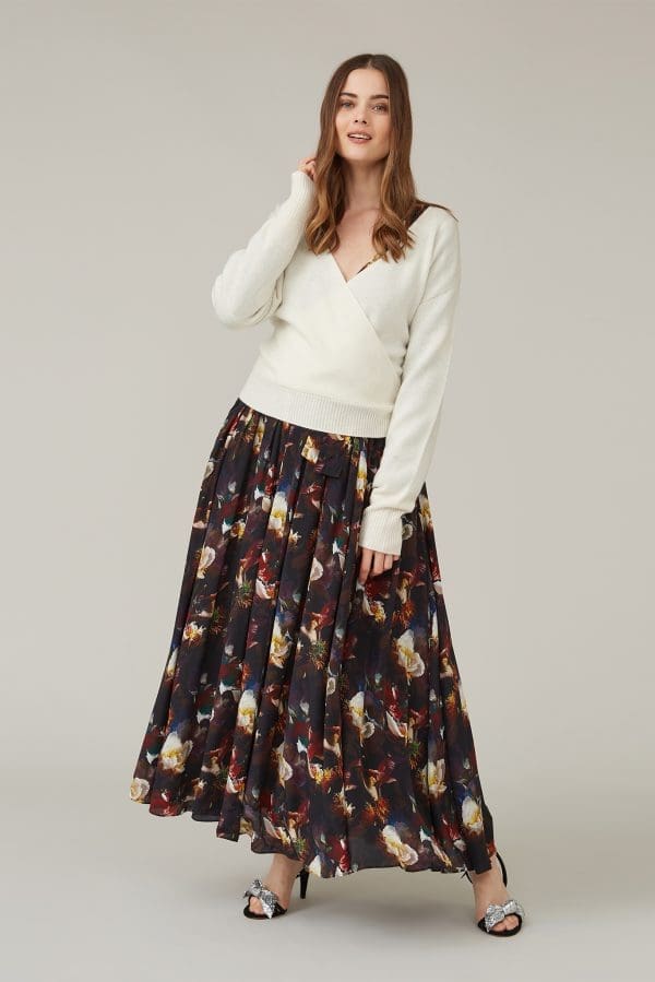 Ivory Wrap Knit Jumper