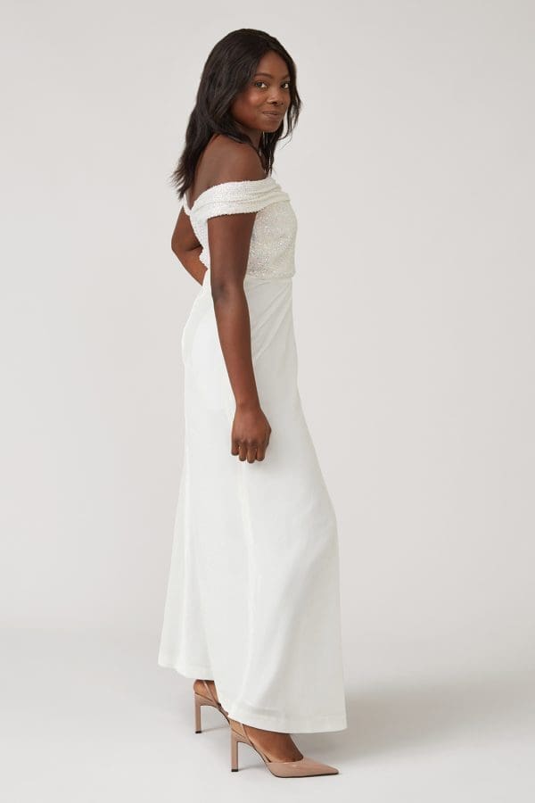 Talia Ivory Bridal Maxi Dress - Image 2