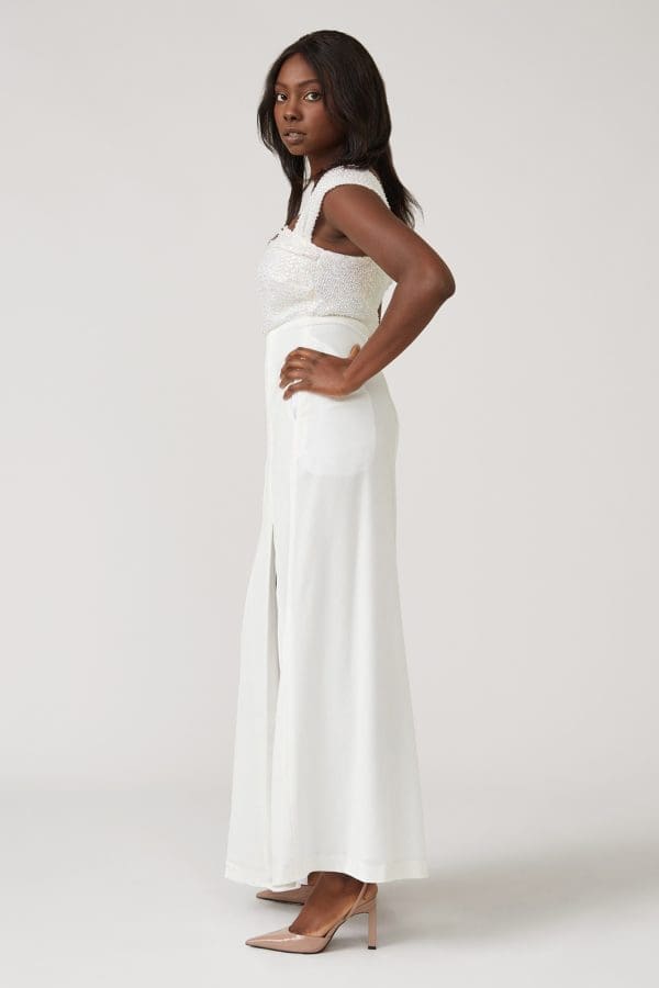 Talia Ivory Bridal Maxi Dress - Image 3