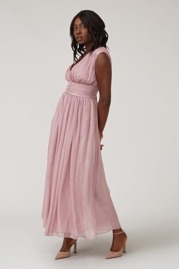 Joanie Pink Maxi Dress - Image 2