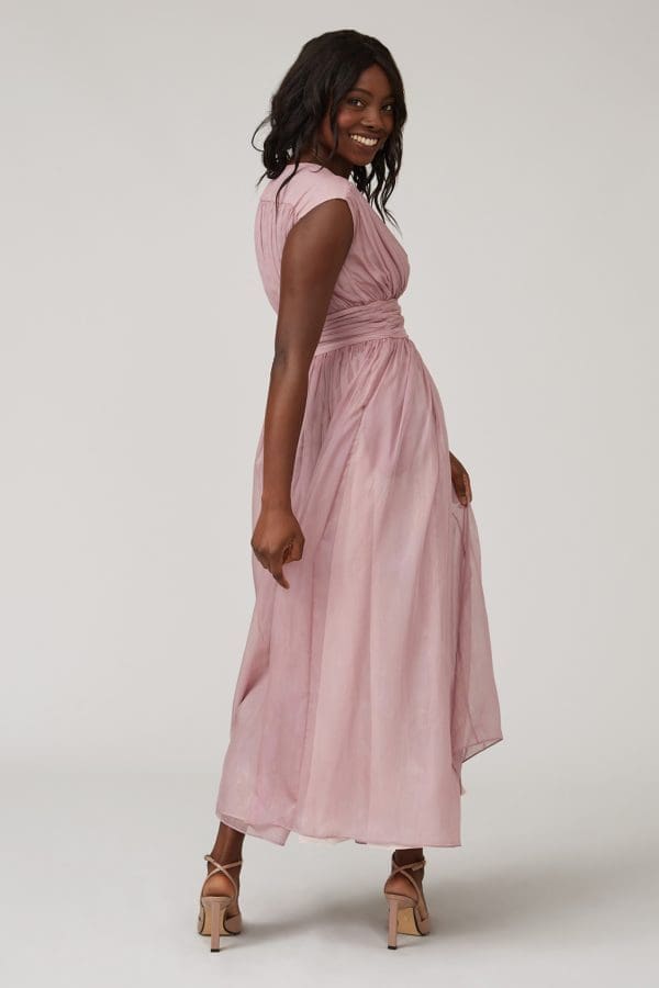 Joanie Pink Maxi Dress - Image 3