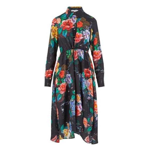 Shia Vintage Floral Shirt Dress - Image 6