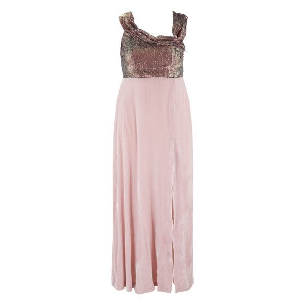 Talia Blush Bridal Maxi Dress - Image 6