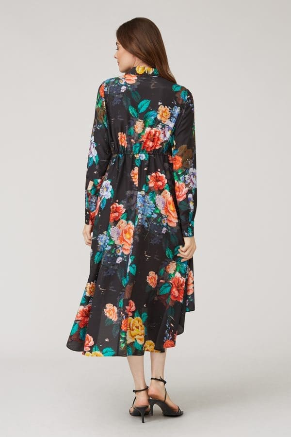 Shia Vintage Floral Shirt Dress - Image 4