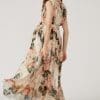 Pria Nude Floral Print Prom Maxi Dress - Image 4