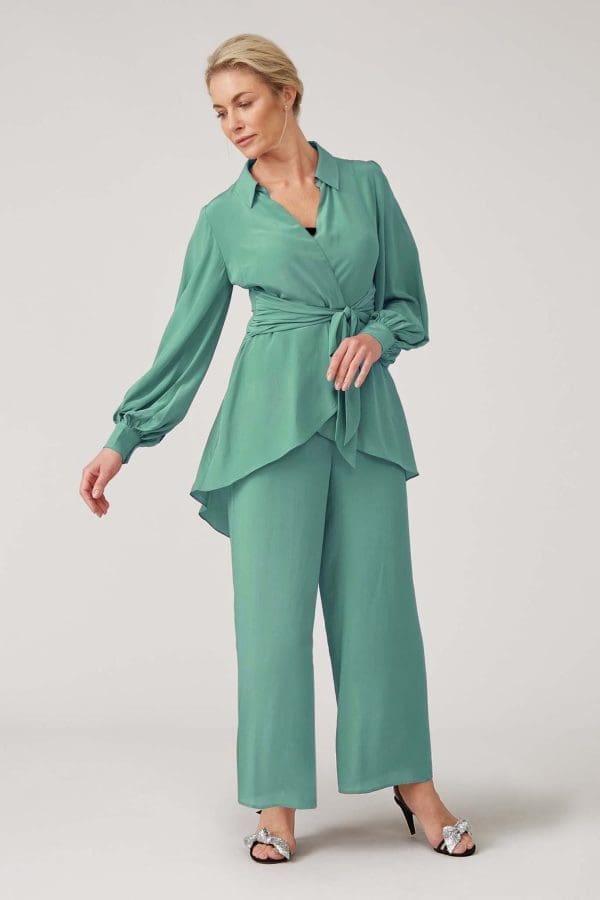 Aria Pale Green Two Piece